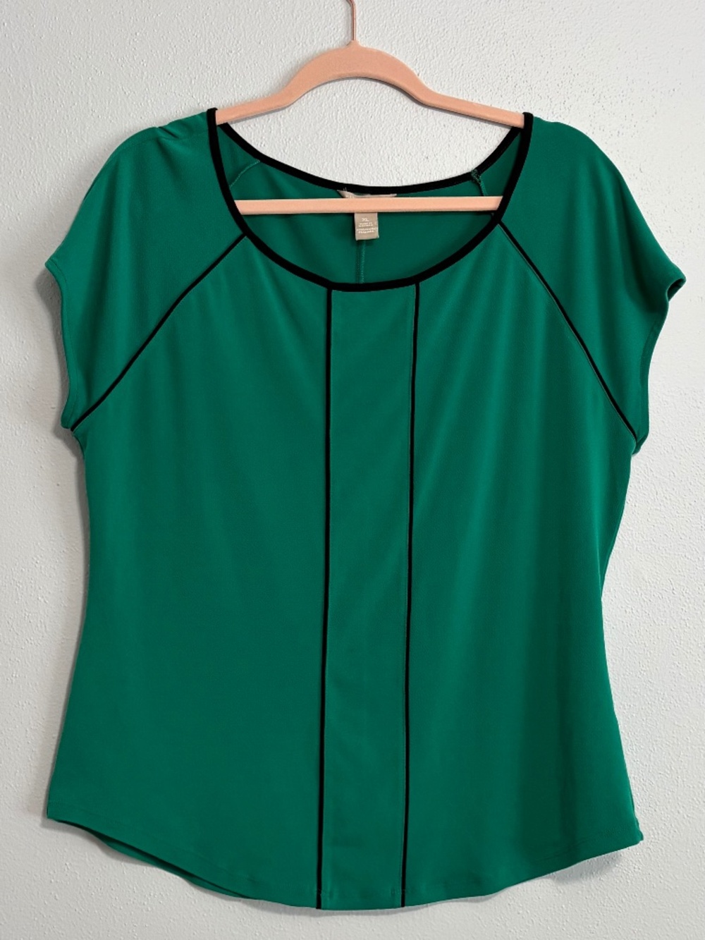 Banana Republic short sleeve green blouse XL